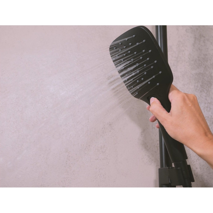 Ravak X070160 - Душ комплект FREE с термостатен смесител, черен