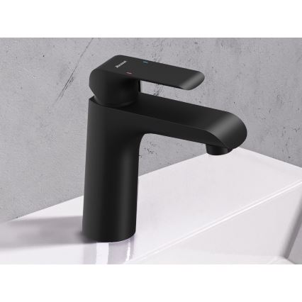 Ravak X070173 - смесител за мивка FLAT 15,1 см матово черен