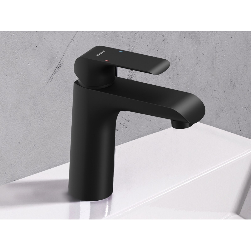 Ravak X070173 - смесител за мивка FLAT 15,1 см матово черен