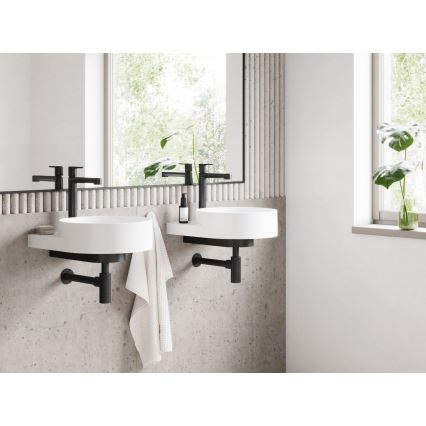 Ravak X070182 - Смесител за мивка PURI 32,2 см, черен