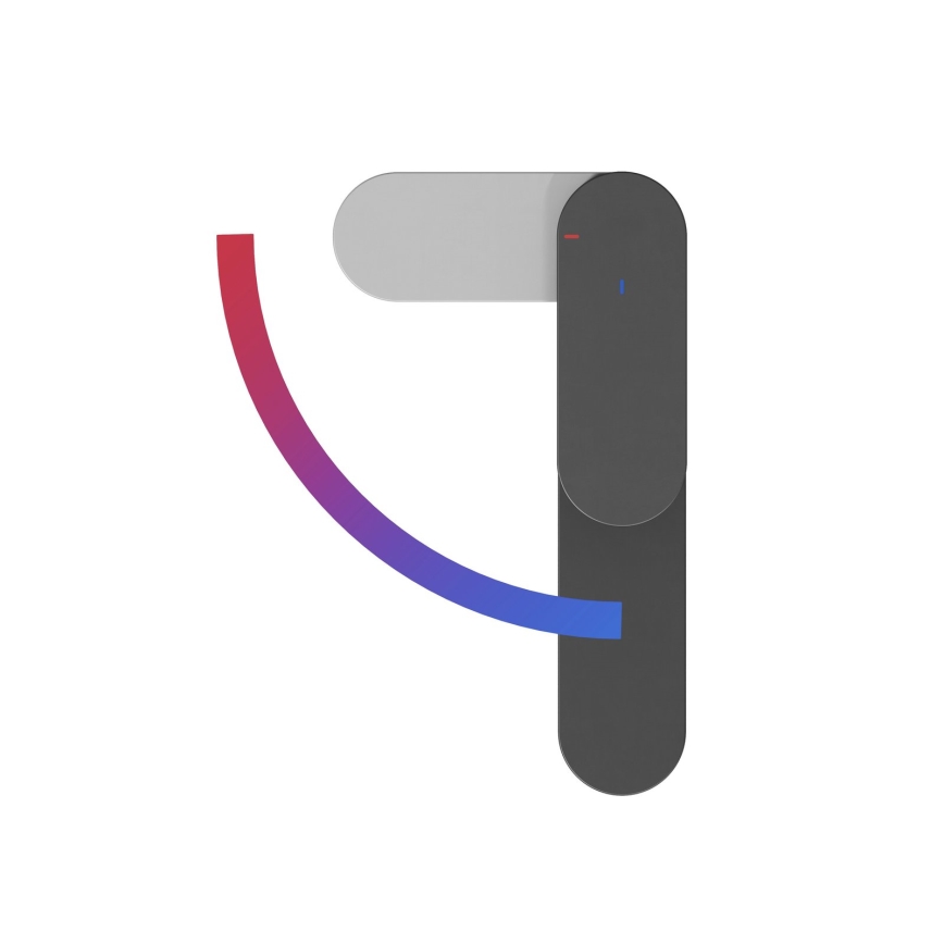 Ravak X070461 - Смесител за умивалник CHROME 30 см черен