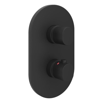 Ravak X070469 - Термостатен душ смесител за вграждане CHROME черен