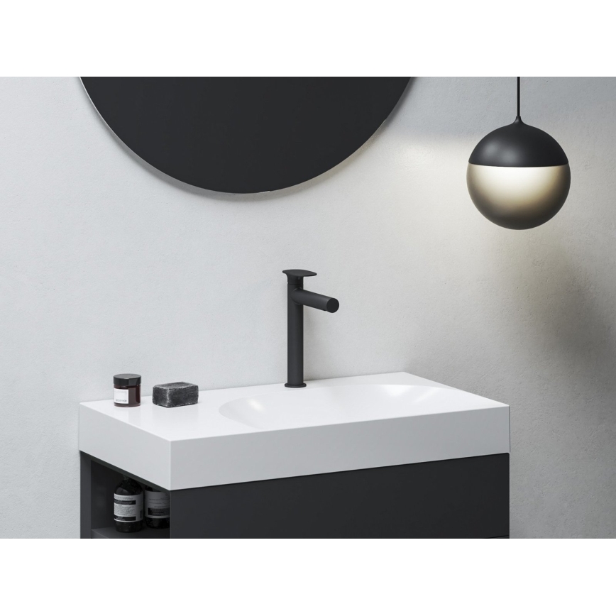 Ravak X070543 - Смесител за умивалник SPRING 25,4 см черен