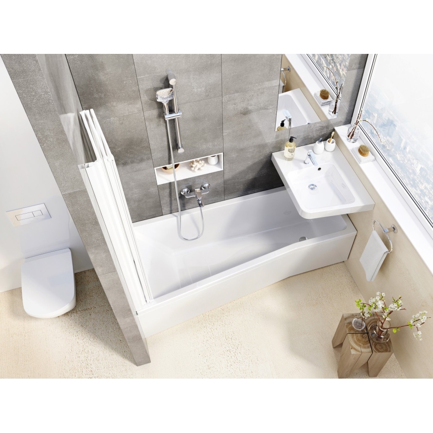 Ravak X07P348 - Ръчен душ с бутон, хром с висок гланц