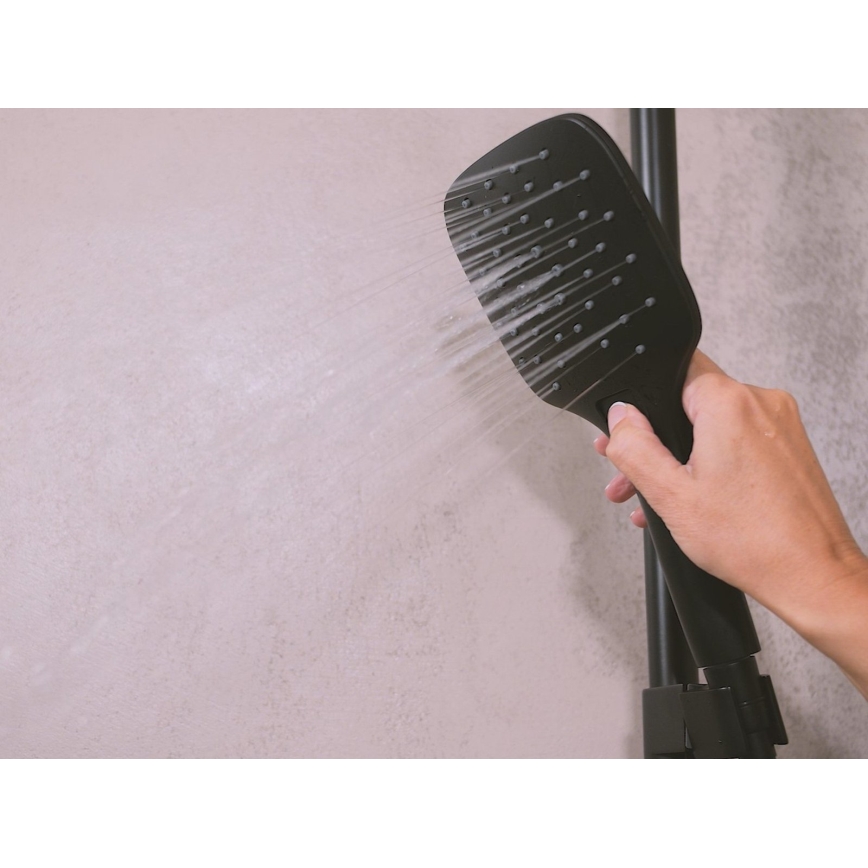 Ravak X07P569 - Черен ръчен душ с бутон