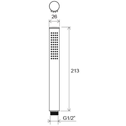 Ravak X07P573 - Ръчен душ AIR, черен
