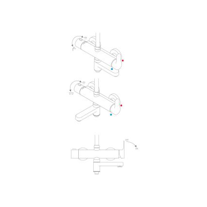 Ravak X07P642 - Душ комплект със смесител, полиран хром