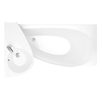 Ravak XJ1P1100000 - Стенна мивка AVOCADO 85x45 cm лят мрамор/бяла