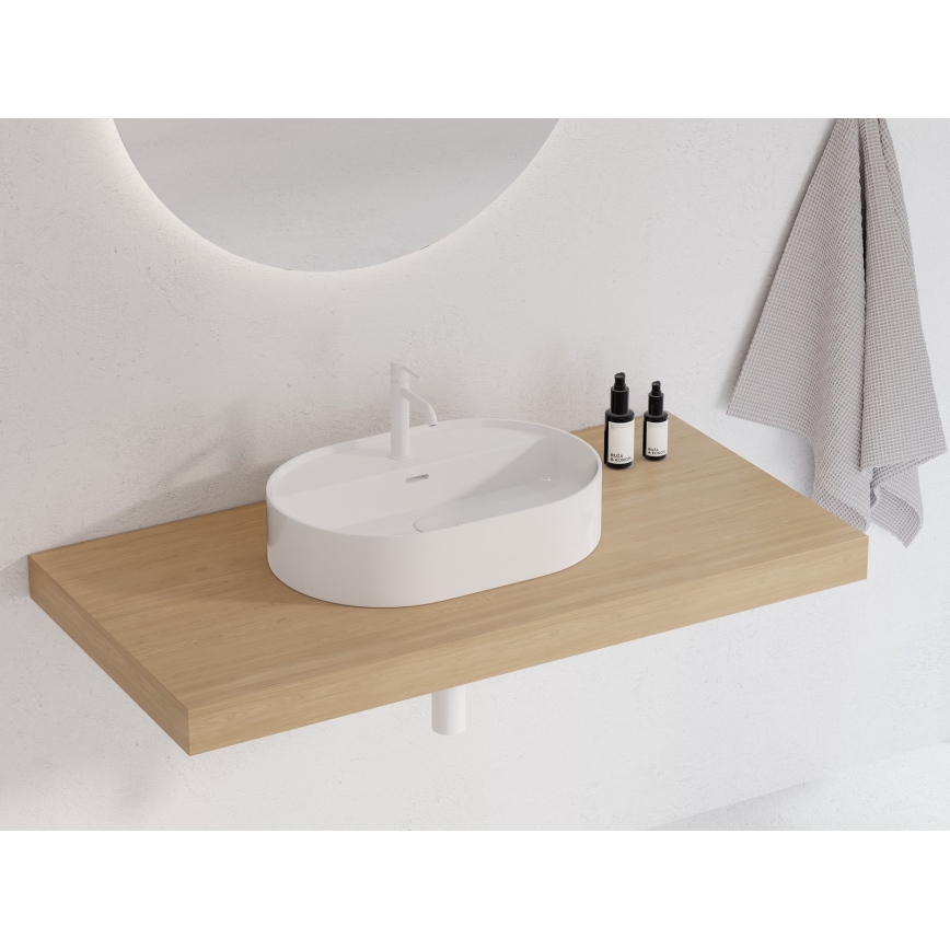 Ravak XJX01155003 - Мивка за плот CERAMIC SLIM 55x40 cm керамика/бяла