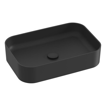 Ravak XJX0D155001 - Мивка за плот CERAMIC SLIM 55x37 cm керамика/черна