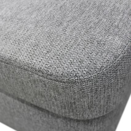 Разтегаем десен ъглов диван в U-образна форма SERPA с място за съхранение, сив