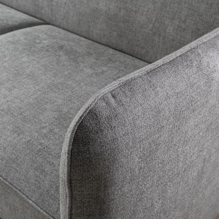 Разтегаем ъглов диван тип L с ракла NISA, ляв, сив