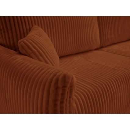 Разтегателен двуместен диван FRIDA кафяв