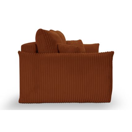 Разтегателен двуместен диван FRIDA кафяв