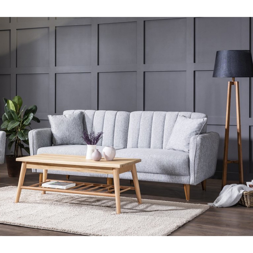 Разтегателен двуместен диван KITO, сив