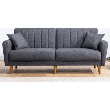 Разтегателен двуместен диван KITO тъмносив