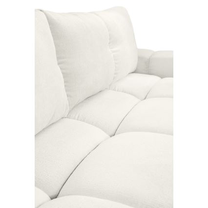 Разтегателен тапициран триместен диван с вместително място за съхранение ALMADA, бежов