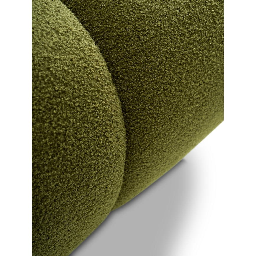 Разтегателен триместен диван NUORO с вградено място за съхранение, зелен