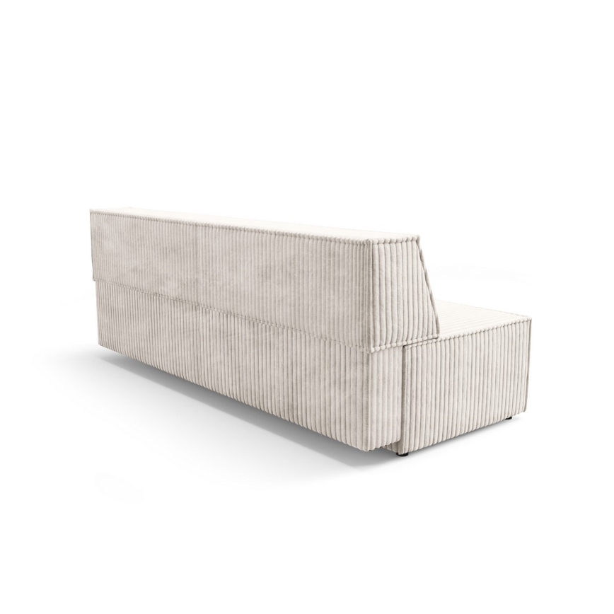 Разтегателен триместен диван с ракла за съхранение TERAMO бежов