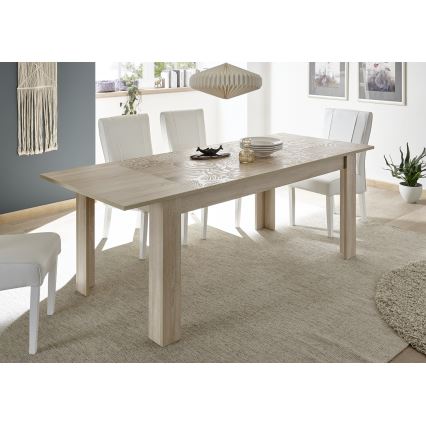 Разтегателна трапезна маса ARIA, дъб Сонома