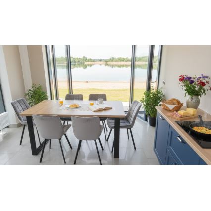 Разтегателна трапезна маса COLIN дъб