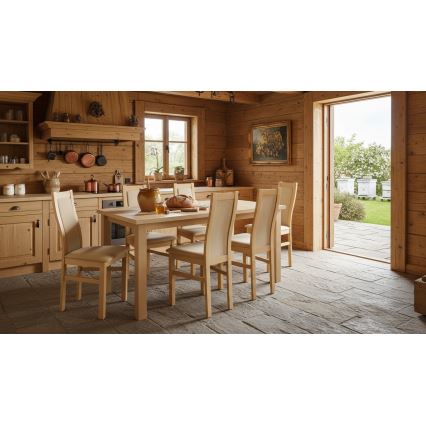 Разтегателна трапезна маса LIAM дъб сонома