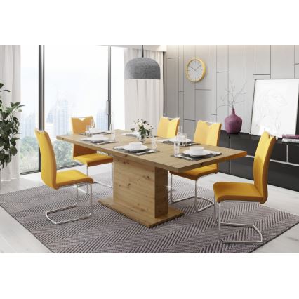 Разтегателна трапезна маса STRAP, дъб Artisan