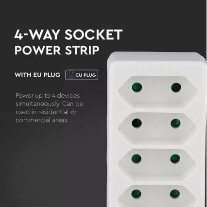 Разклонител 4x2,5A/230V