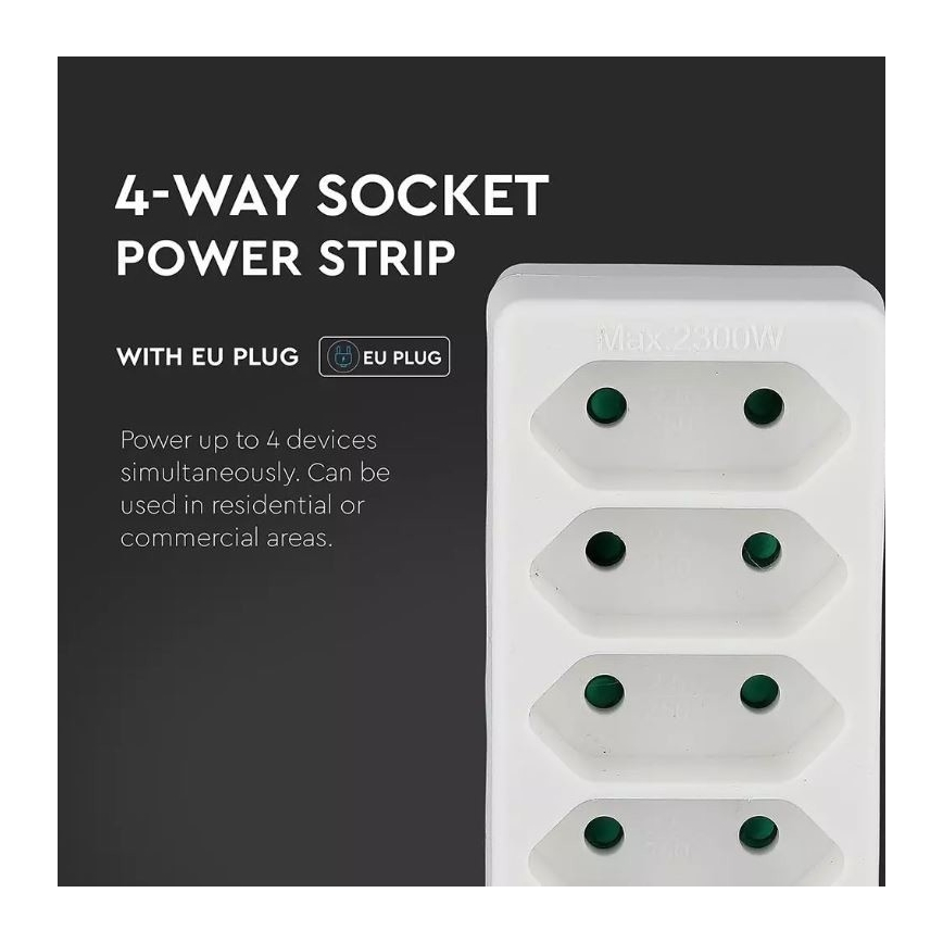 Разклонител 4x2,5A/230V