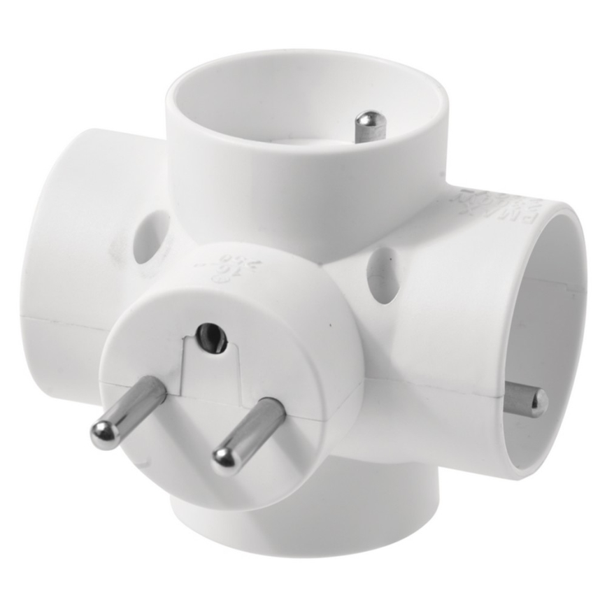 Разклонител 4×10A/250V кръгъл