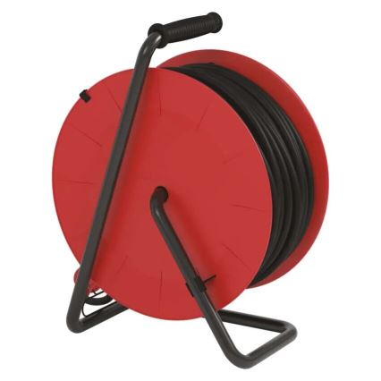 Разклонител с макара с 4 контакта 50m червен IP44