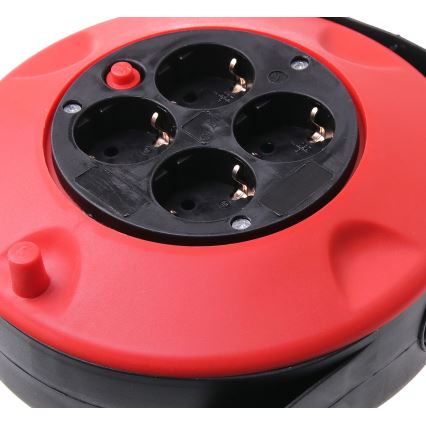 Разклонител с макара SCHUKO 4Z 10 м