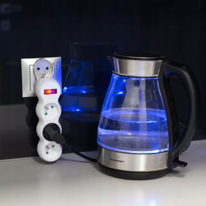 Разклонител с ключ, 3 гнезда