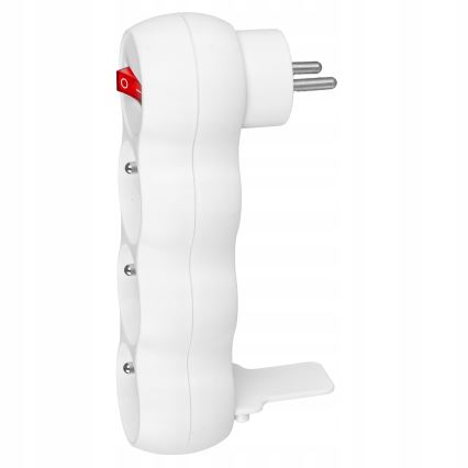 Разклонител с ключ, 3 гнезда