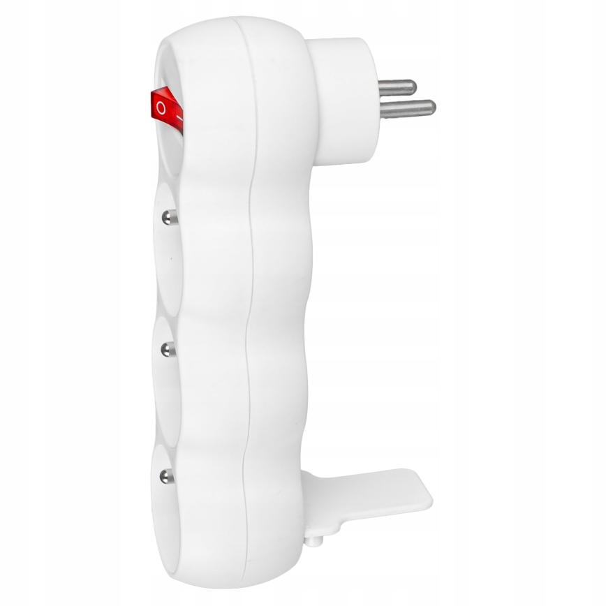 Разклонител с ключ, 3 гнезда