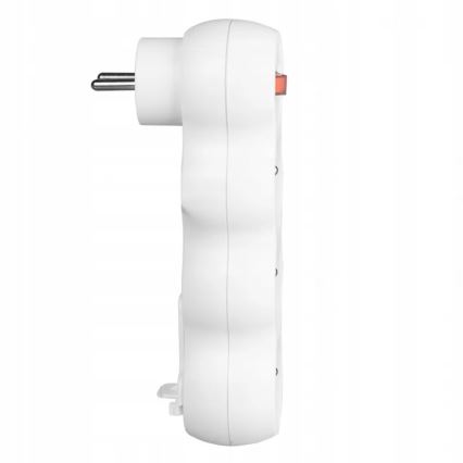 Разклонител с ключ, 3 гнезда