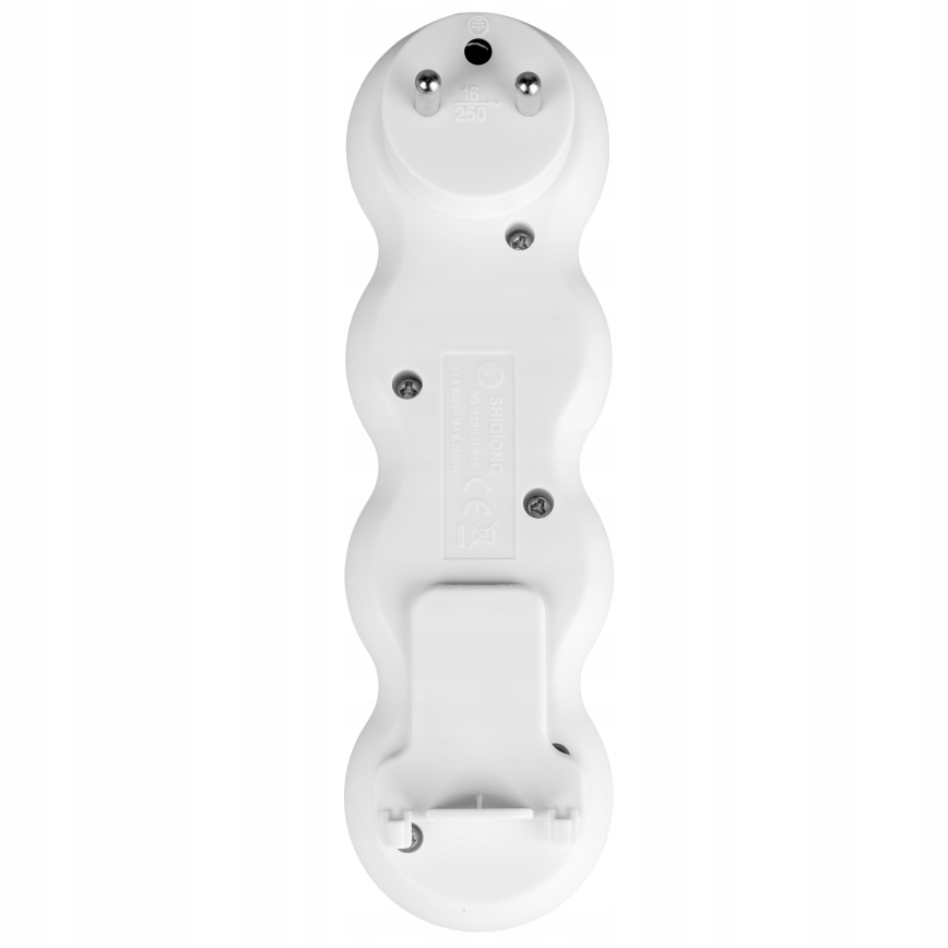 Разклонител с ключ, 3 гнезда