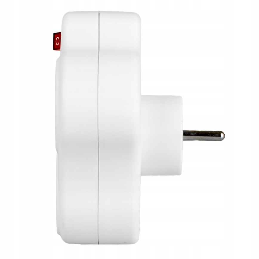 Разклонител с ключ и 3 гнезда