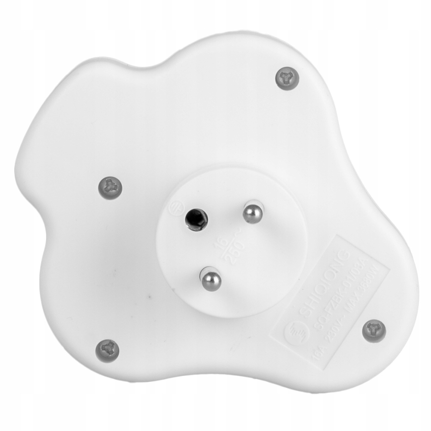 Разклонител с ключ и 3 гнезда