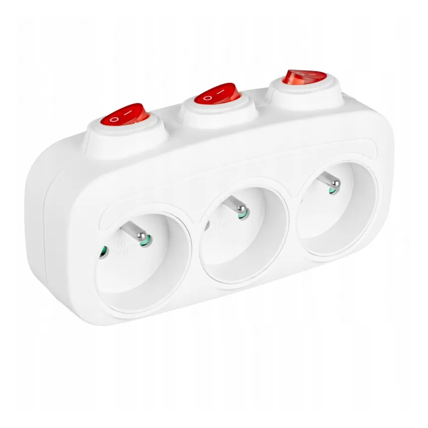 Разклонител с ключове, 3 гнезда