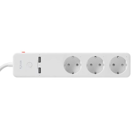 Разклонител SMART с превключвател 1,5m + 2xUSB/Wi-Fi Tuya SCHUKO