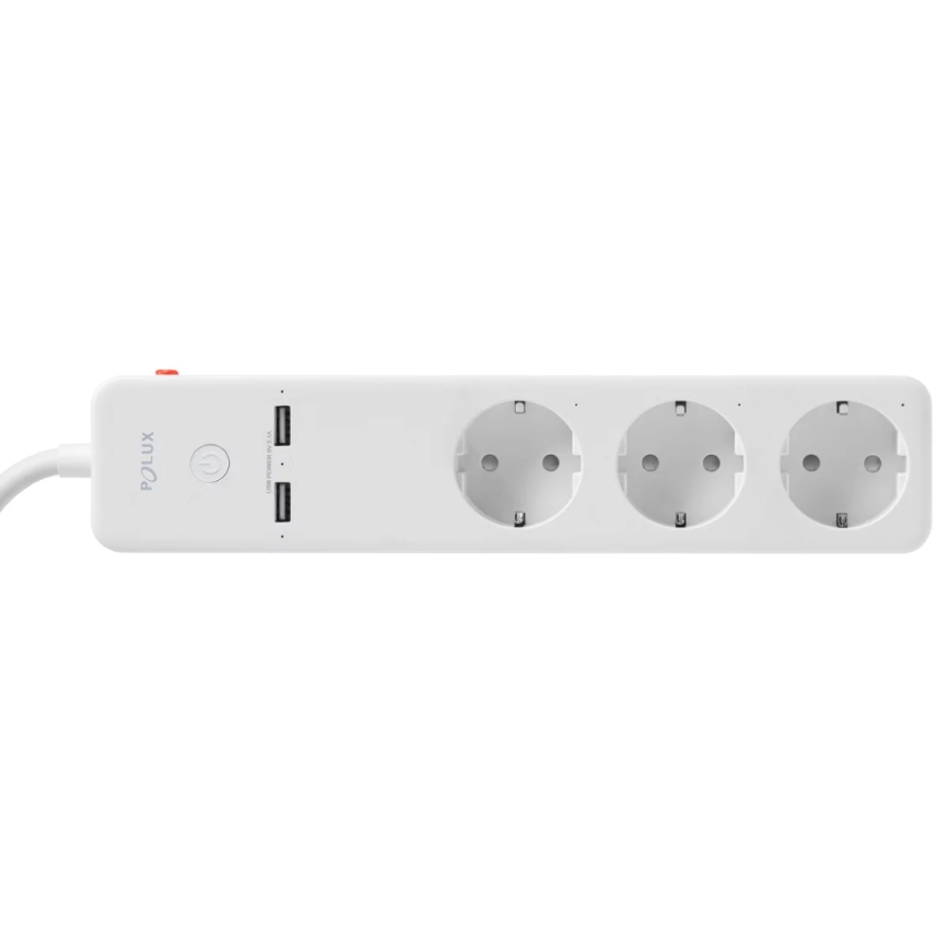 Разклонител SMART с превключвател 1,5m + 2xUSB/Wi-Fi Tuya SCHUKO