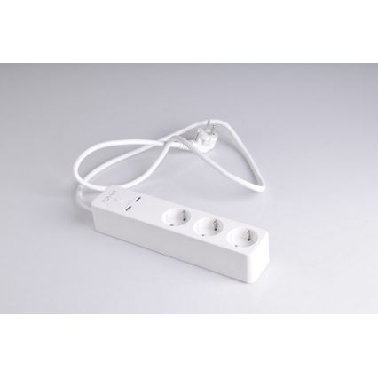 Разклонител SMART с превключвател 1,5m + 2xUSB/Wi-Fi Tuya SCHUKO