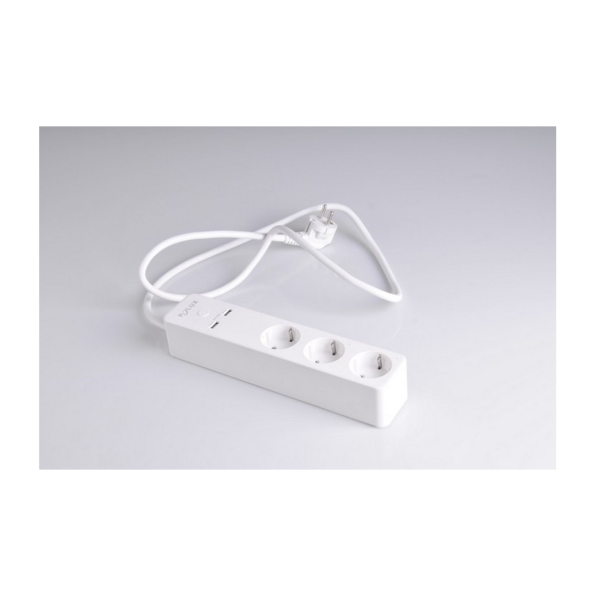 Разклонител SMART с превключвател 1,5m + 2xUSB/Wi-Fi Tuya SCHUKO