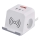 Разклонител куб с безжично зареждане QI 2Z +2xUSB-A+1xUSB-C 2 м бял