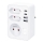 Разклонителна розетка 1x16A + 2x2,5A с 2x USB A+C зарядно, бяла