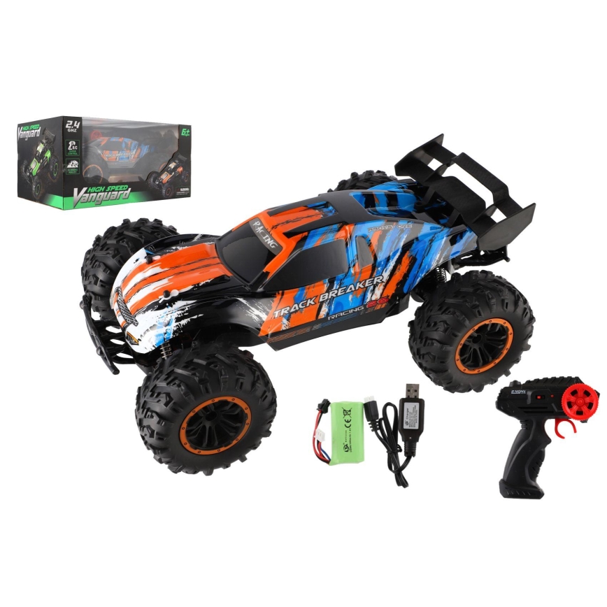 RC кола с дистанционно управление Buggy 7,4V/500 mAh синя/оранжева