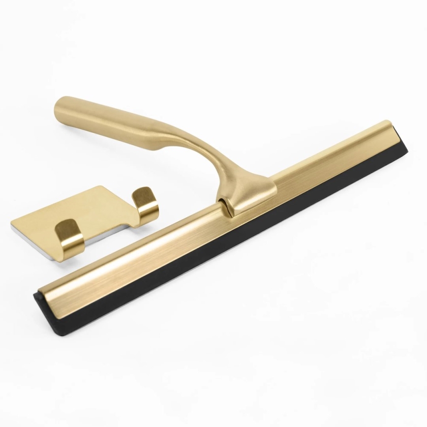 REA-72069 - Стъргалка за стъкло с държач в четкано злато