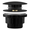 REA-A4100 - Слив за умивалник CLICK-CLACK Ø 6,4 см, гланциран черен
