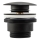 REA-A5216 - CLICK-CLACK изпускател за мивка Ø 6,4 см, черен